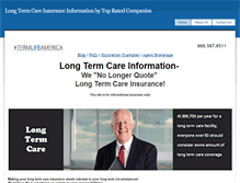 Tablet Screenshot of longtermcare.termlifeamerica.com